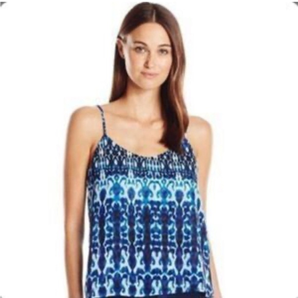 Show Me Your MuMu Tops - Show me your Mumu  Cami tank top Sz L blue
